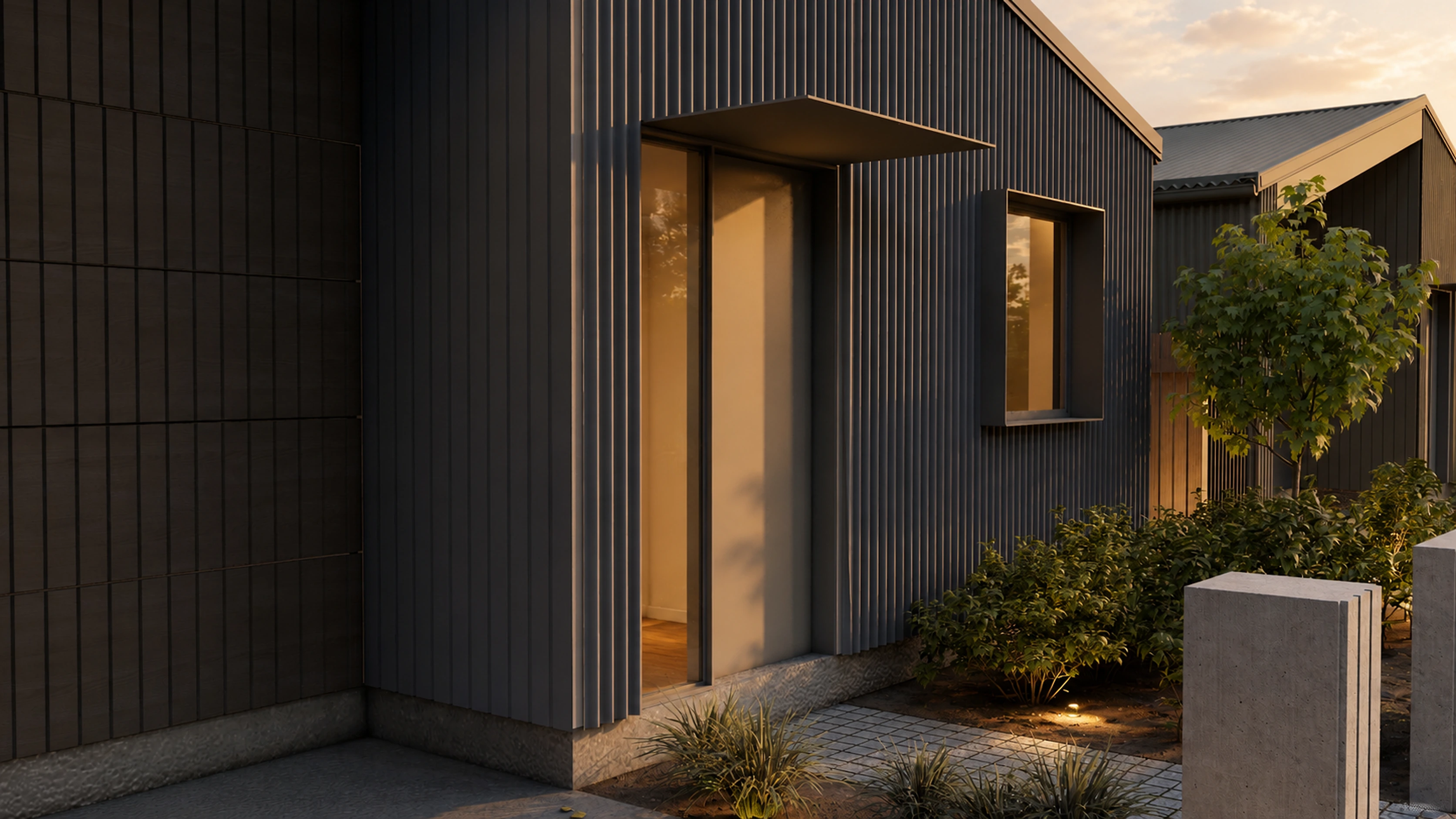 Parsonage, Woodend, Canterbury, exterior view 4