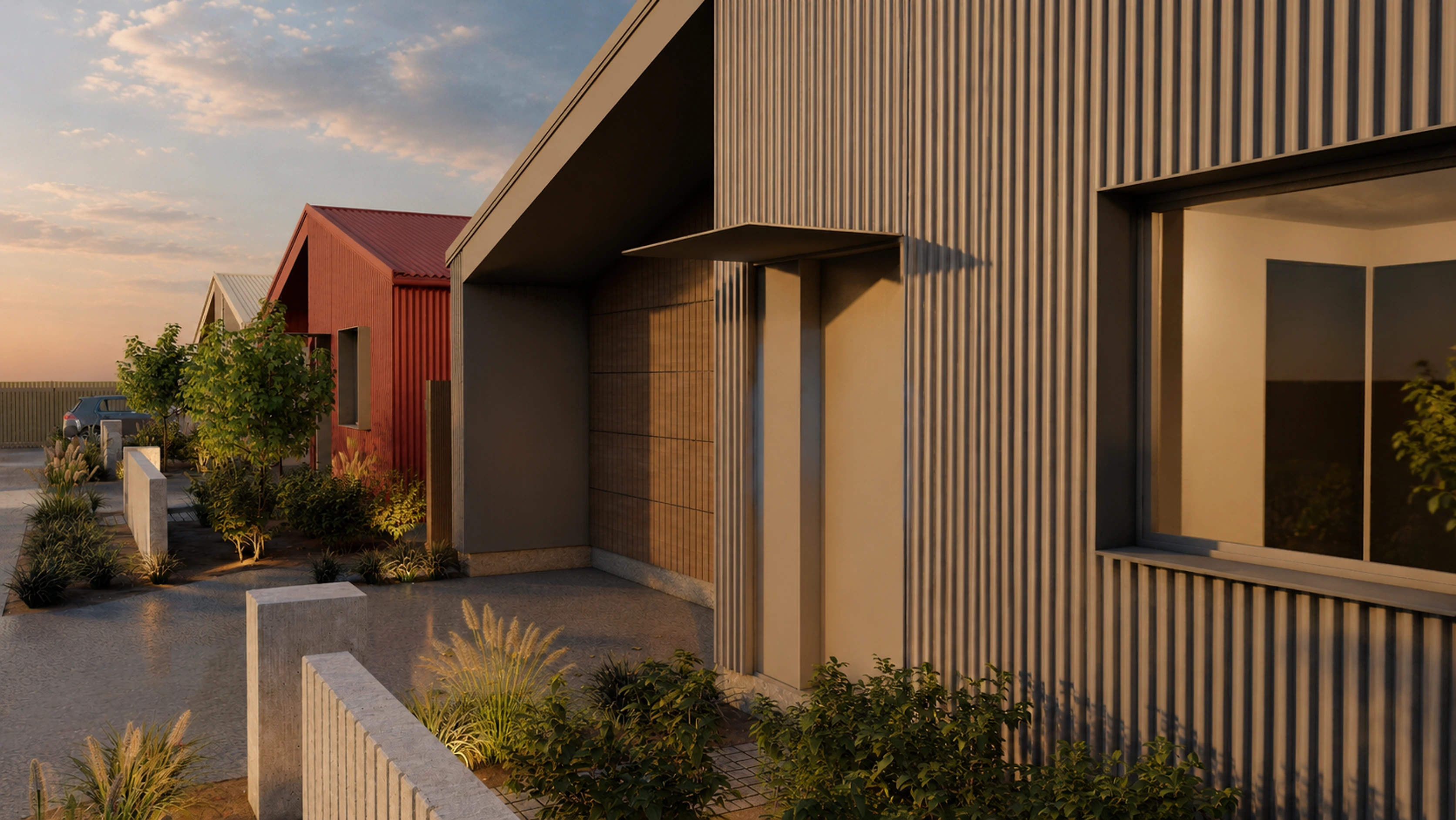 Parsonage, Woodend, Canterbury, exterior view 3